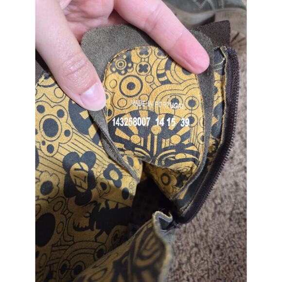 Fly London lask harness suede heeled grunge boots lace mid calf logger combat 39 - Picture 7 of 8